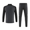 Manchester United Sudadera De Entrenamiento 2024-25 Cuarto-Cremallera Gris